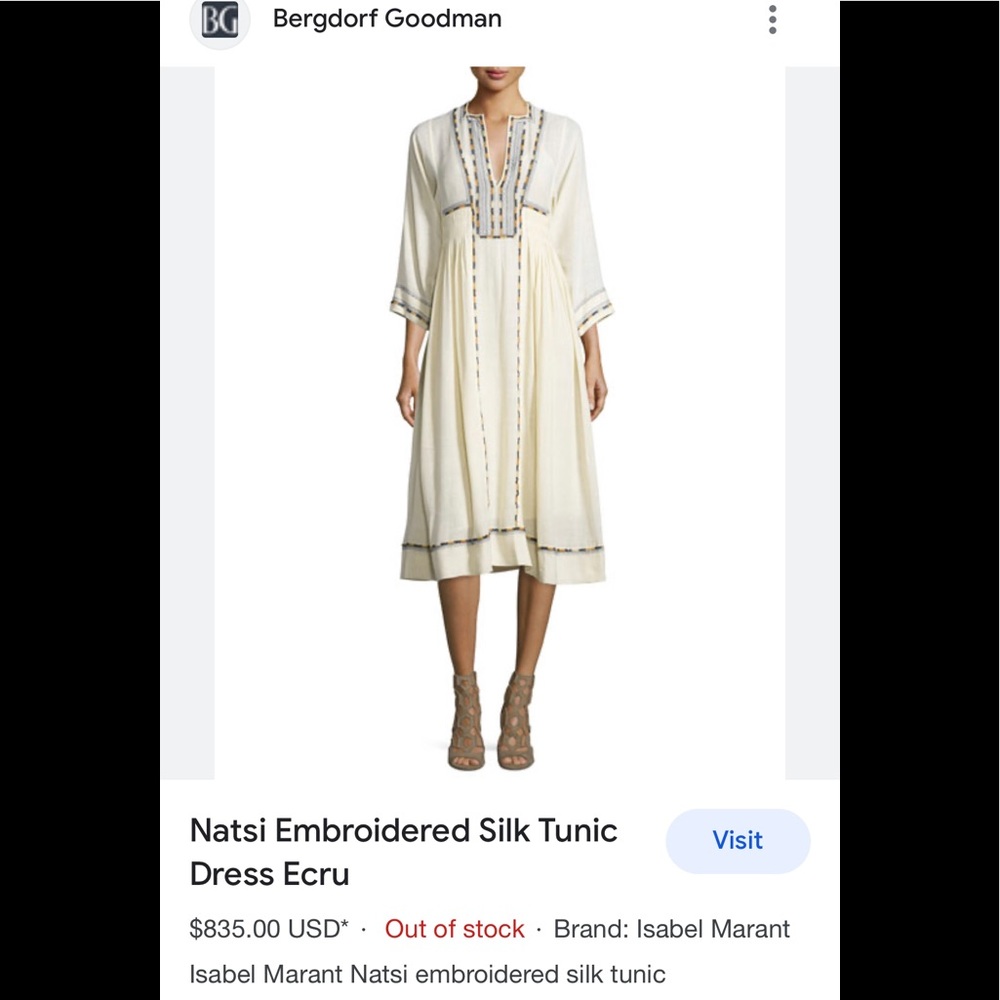 Isabel Marant Boho Midi dress size 34